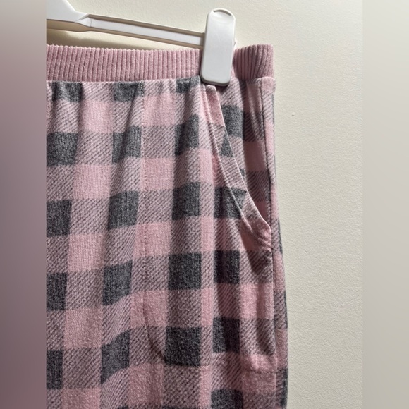 Cuddl Duds plaid pyjama pants sz L (pink/grey) - Picture 4 of 8